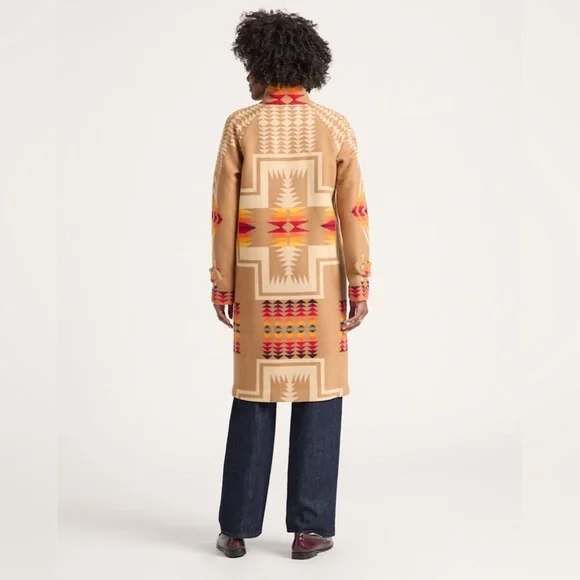 Pendleton Tan Harding Archive Blanket Coat in size Large - Picture 3 of 12